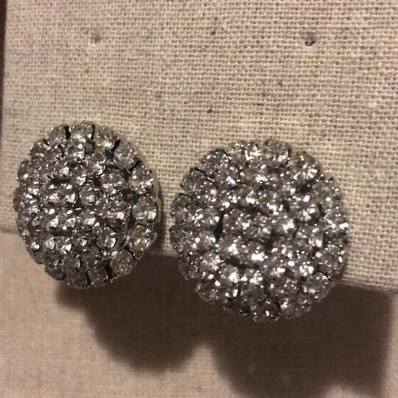 Jenny packham 3D half circle crystal earrings - Picture 2 of 3